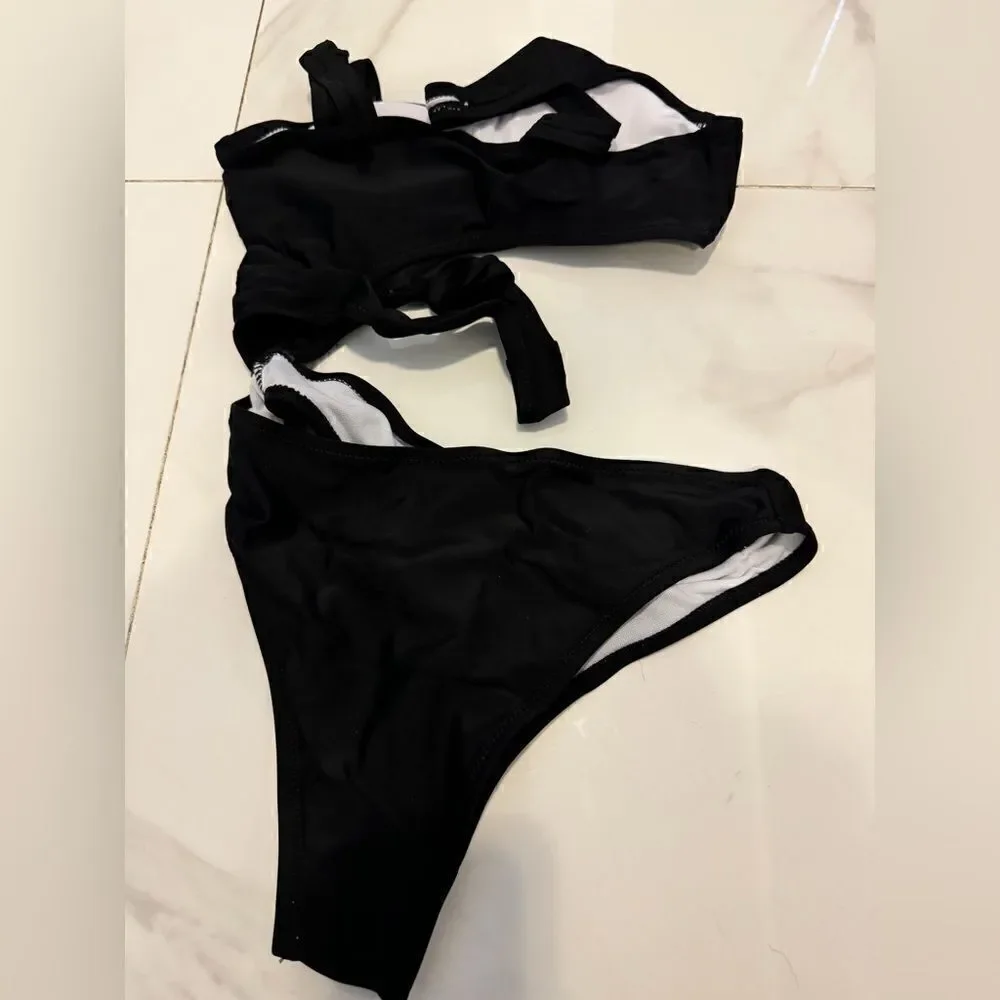Black one piece swimsuit #3